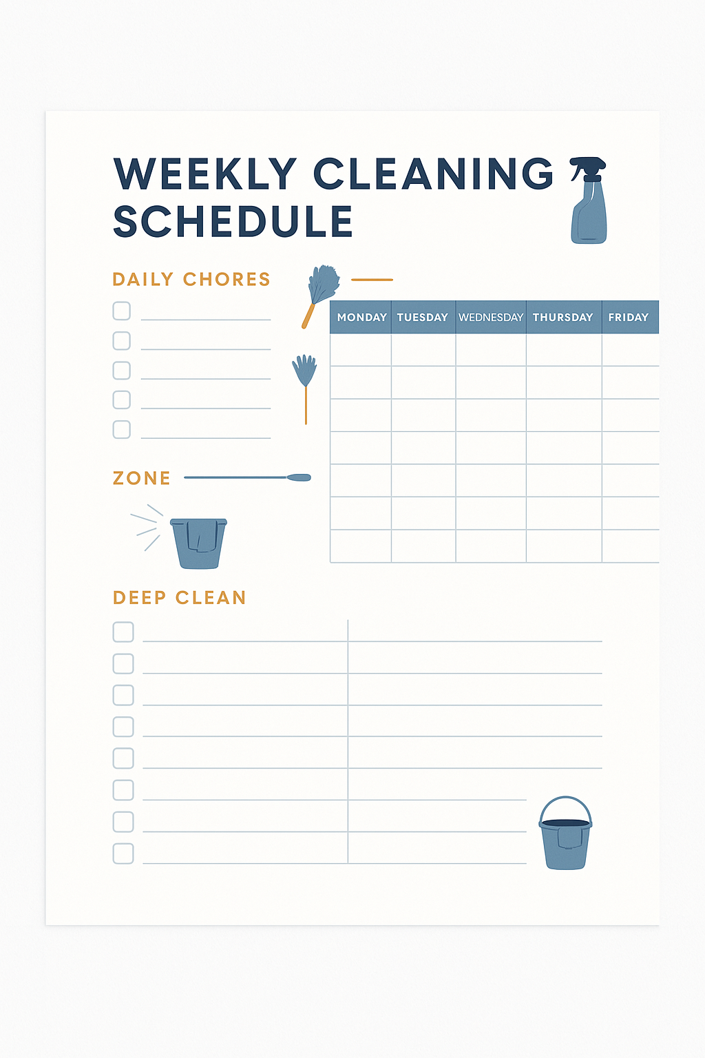 Cleaning Schedule