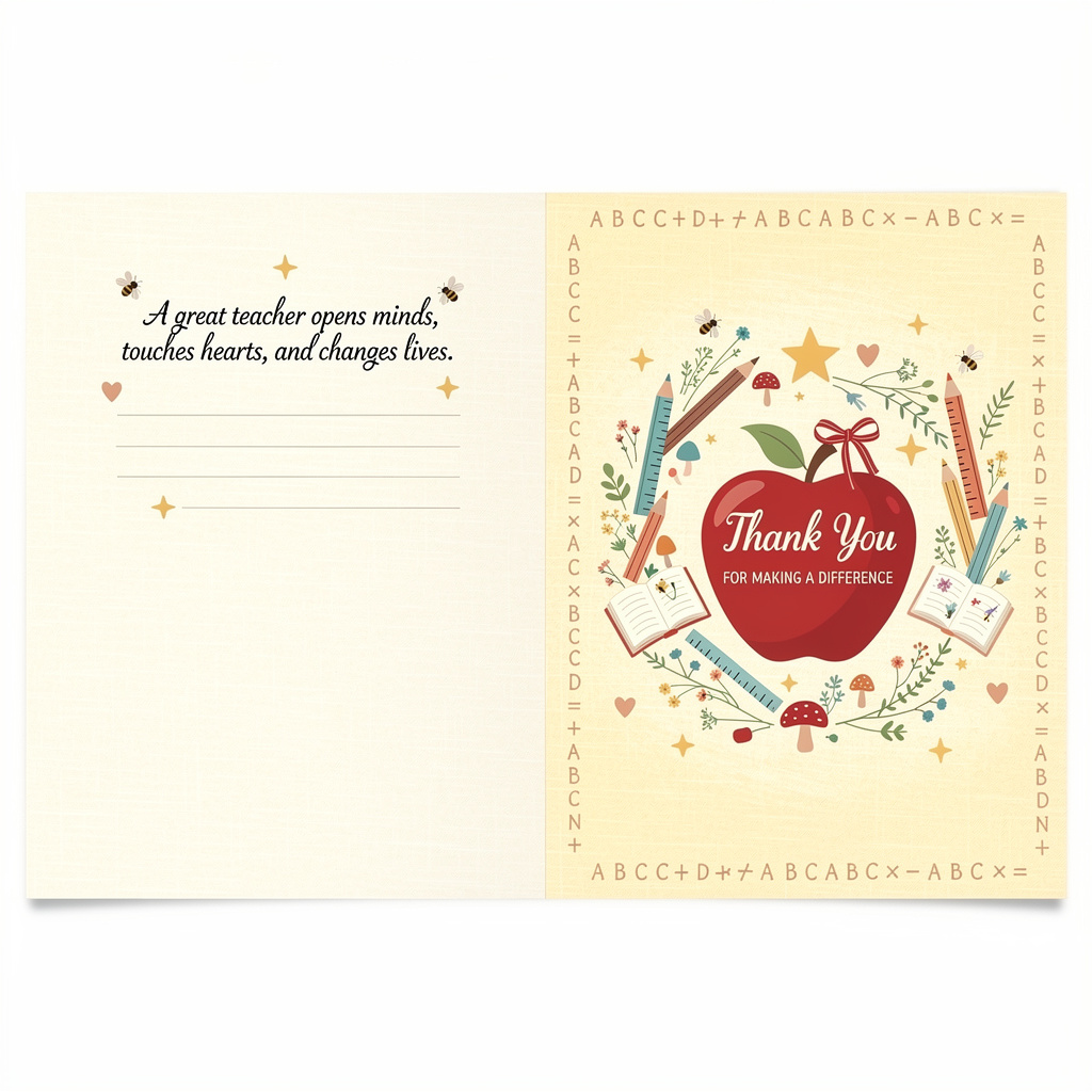 Teacher Appreciation Card