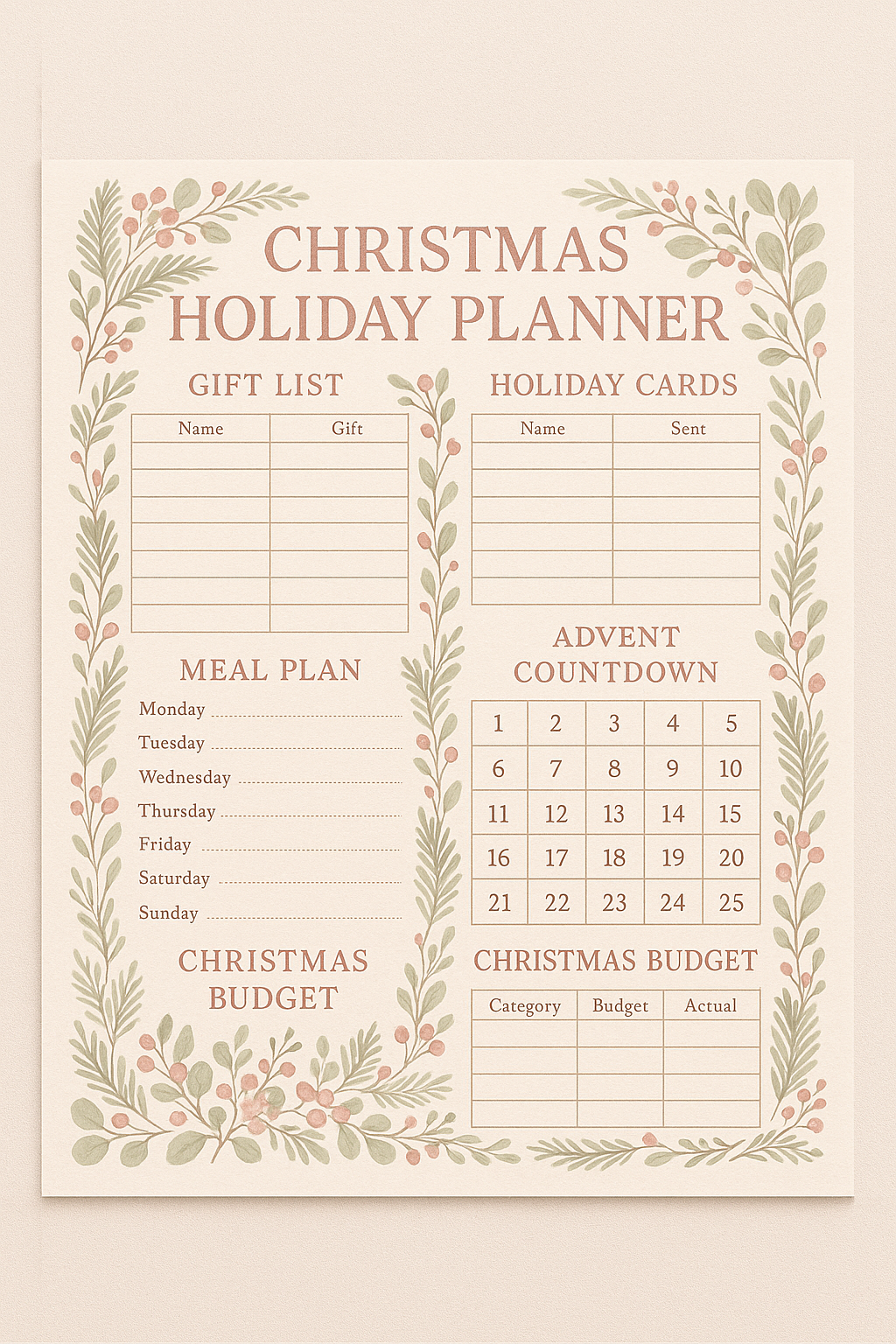Christmas Planner