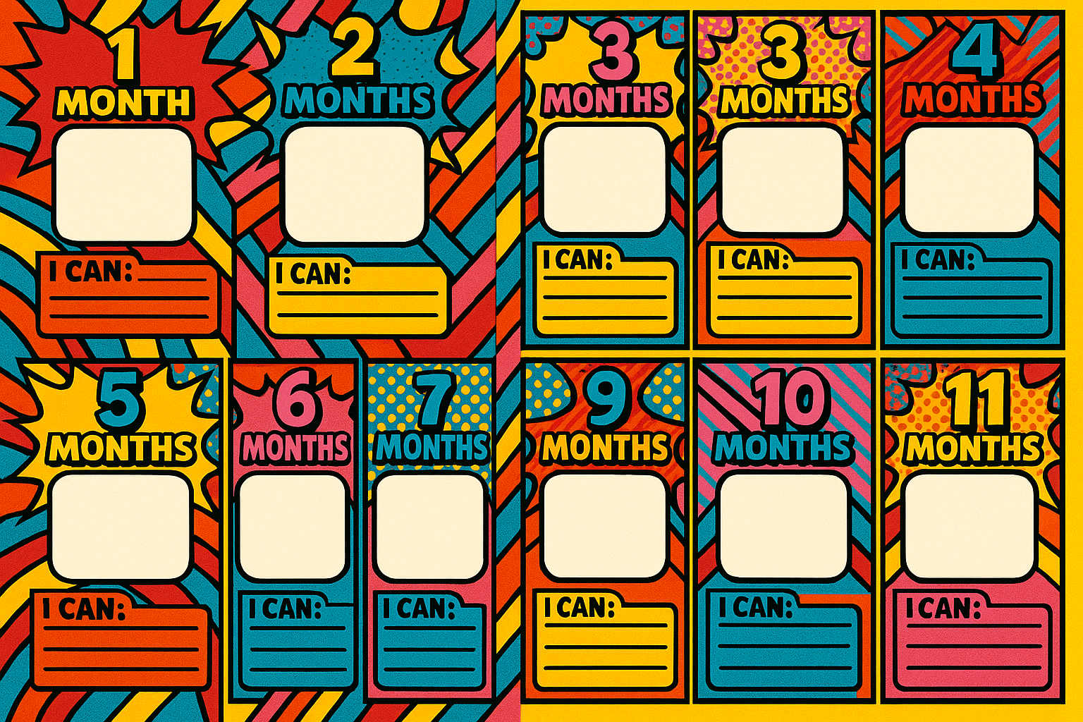Baby Milestone Cards