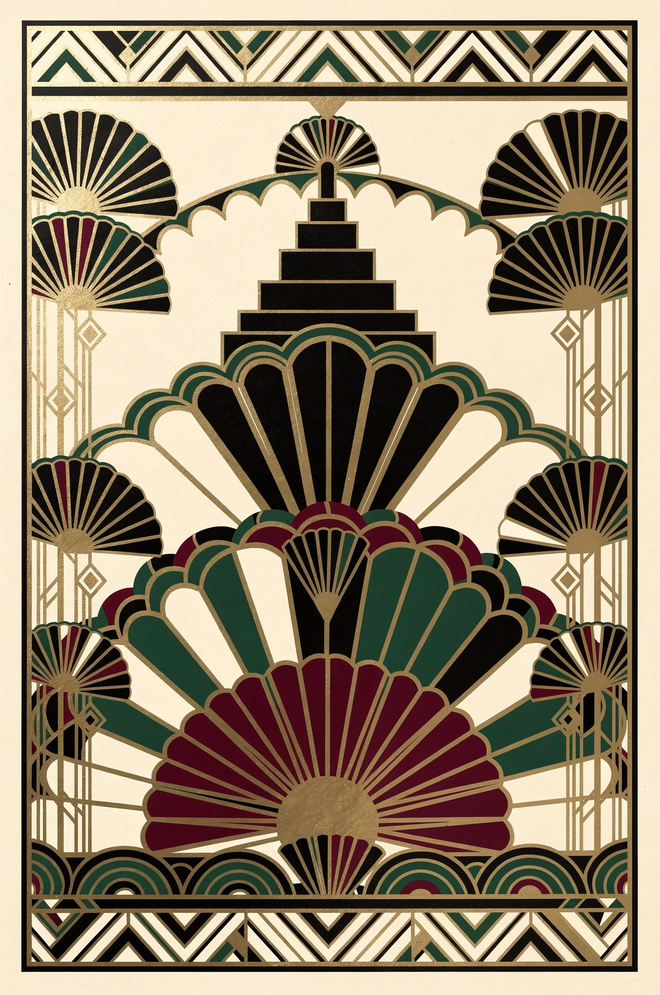 AI generated geometric wall art design — PromptlessPress