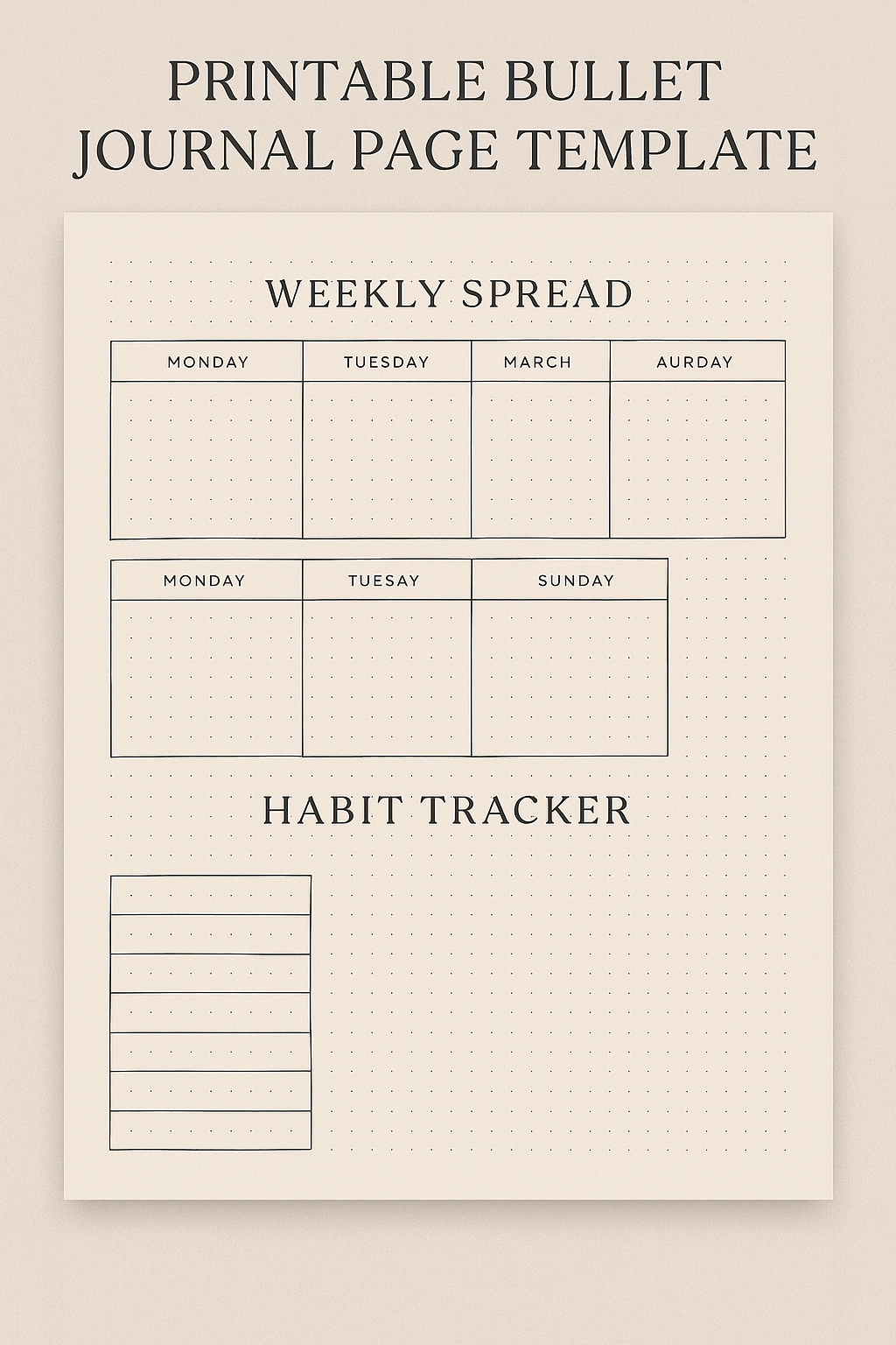 Bullet Journal Pages