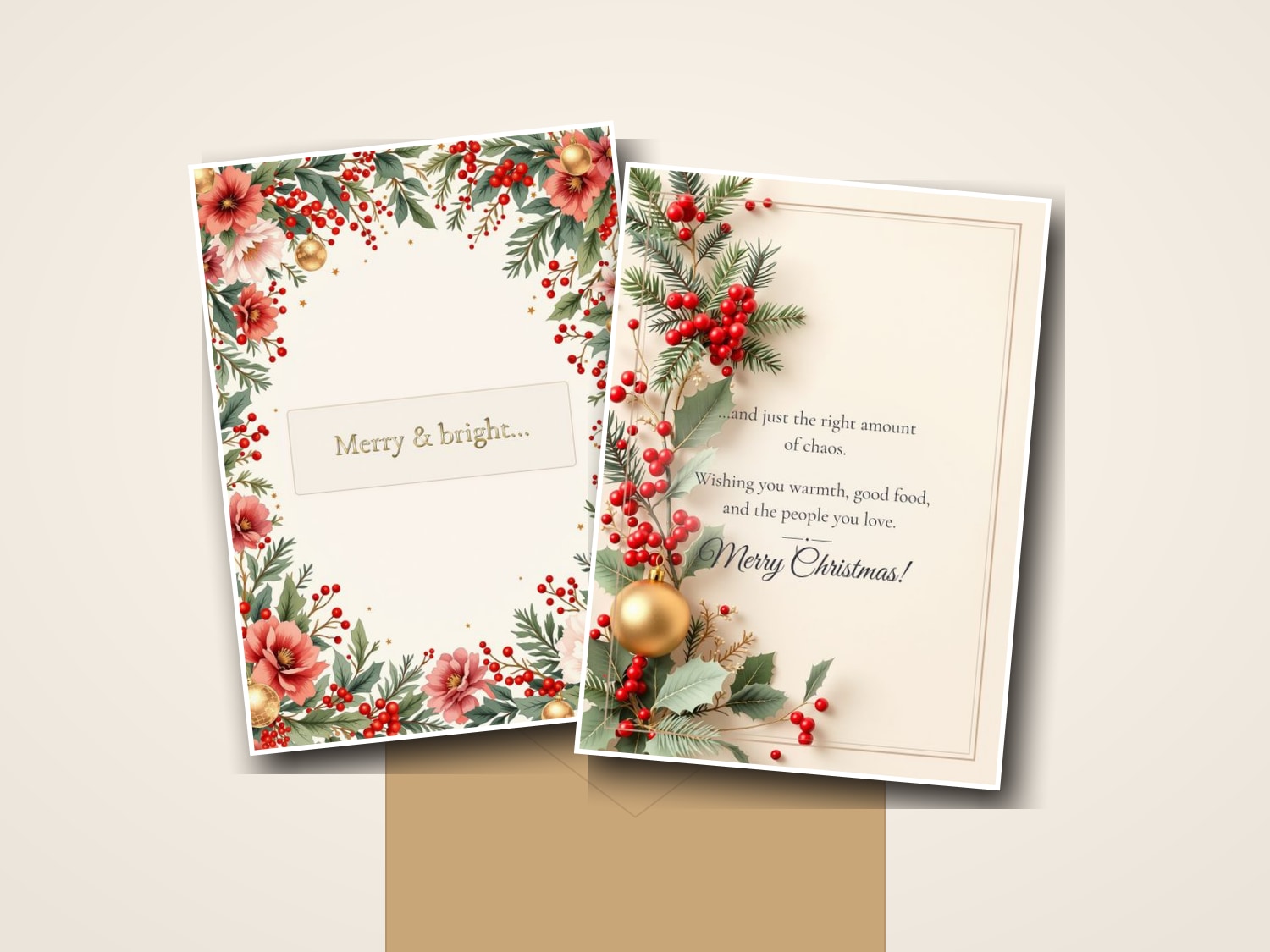 AI generated christmas card design — PromptlessPress