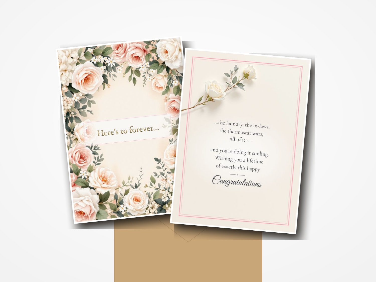 AI generated wedding card design — PromptlessPress