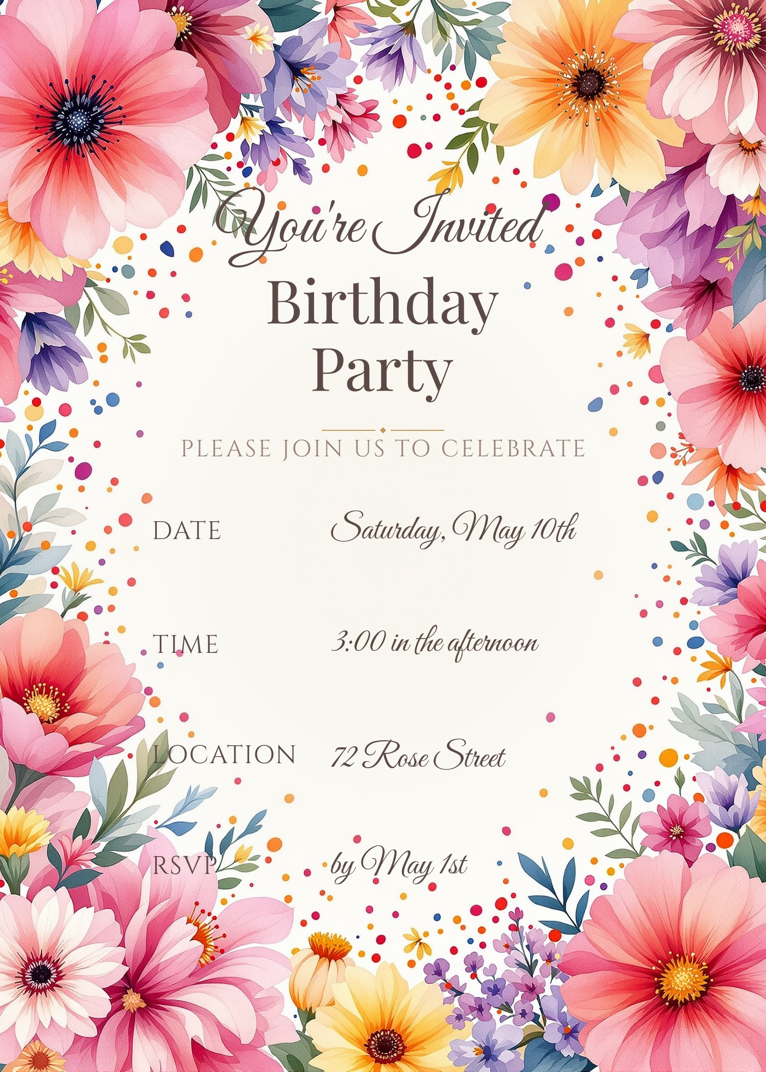 Party Invitation generator