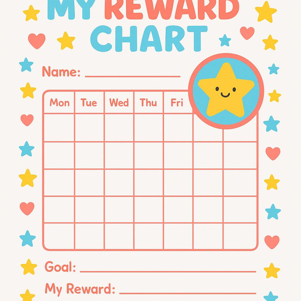 AI generated chore chart design 1 — PromptlessPress