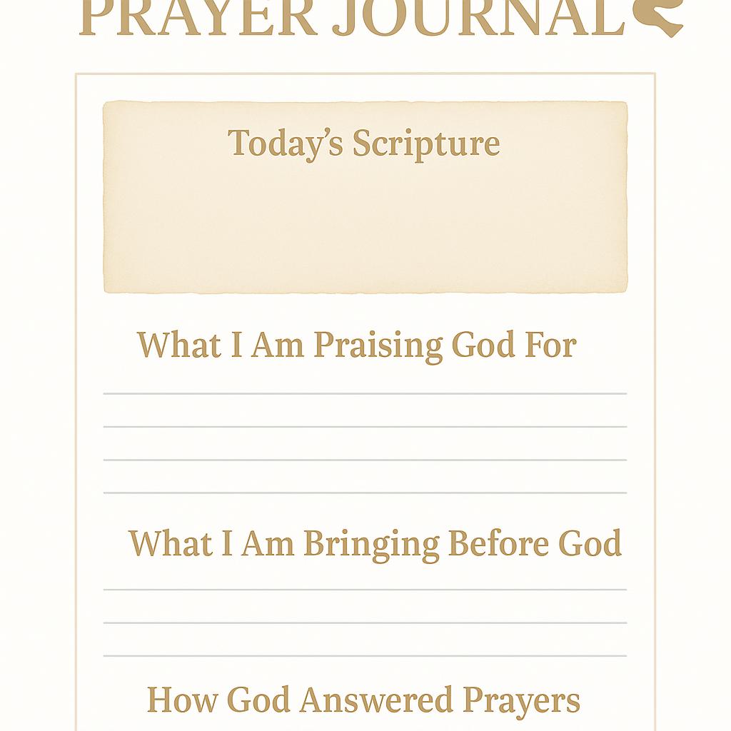 Prayer Journal generator