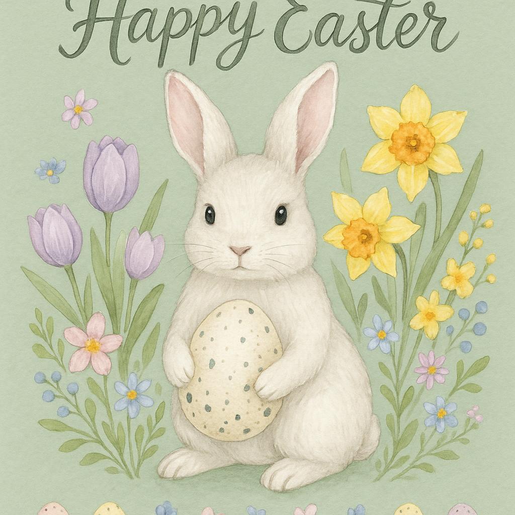 AI generated easter card design 1 — PromptlessPress
