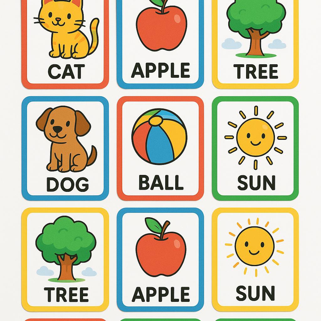 AI generated flashcards design 1 — PromptlessPress