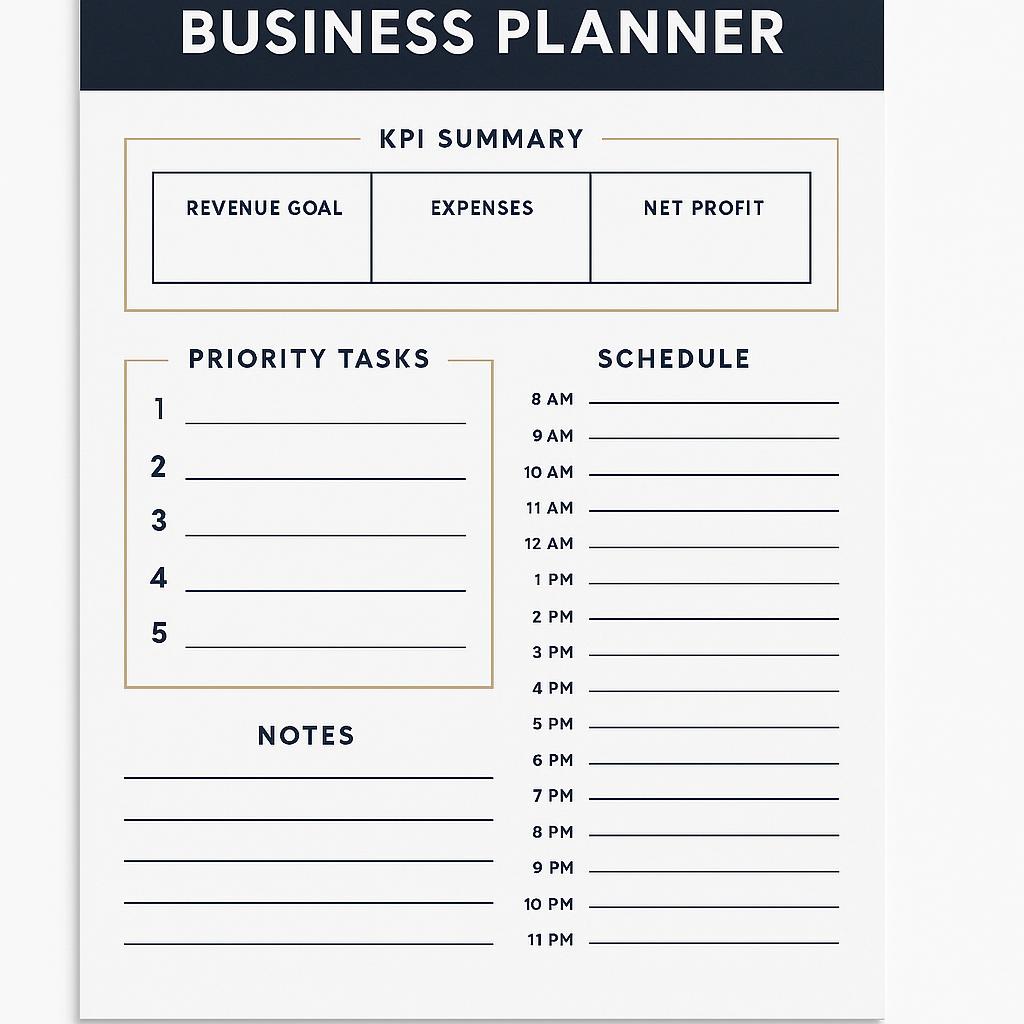 Business Planner generator