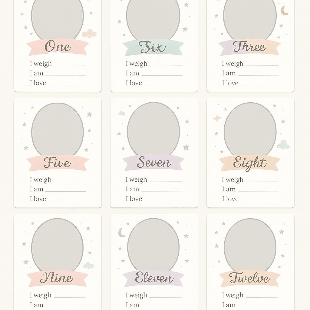 Baby Milestone Cards