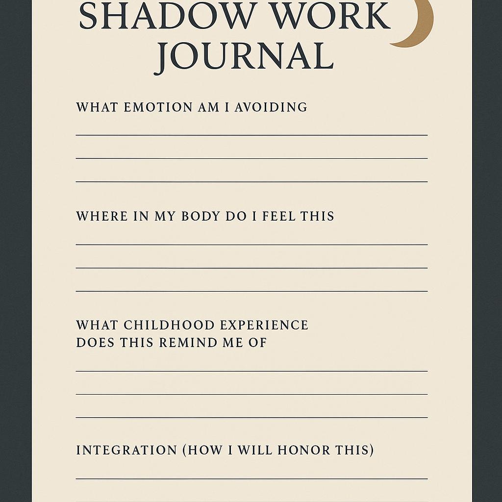 AI generated shadow work journal design 1 — PromptlessPress