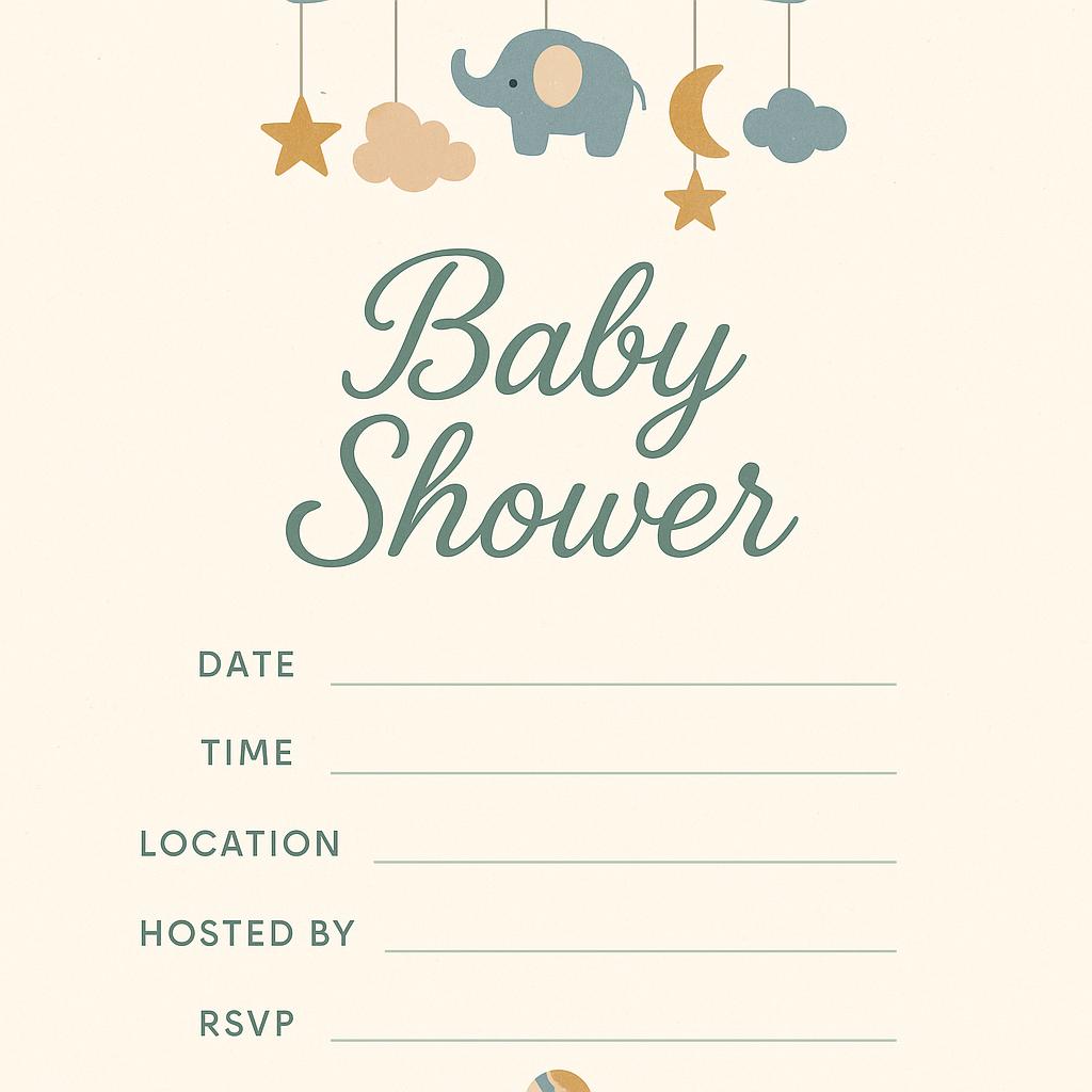 Baby Shower Invitation generator
