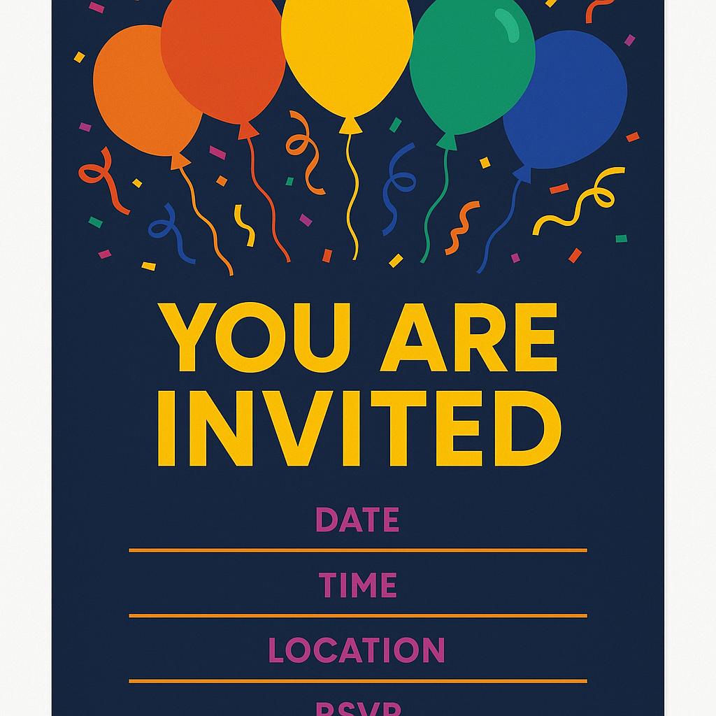 Party Invitation generator