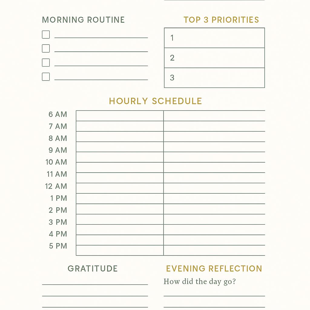Daily Planner generator