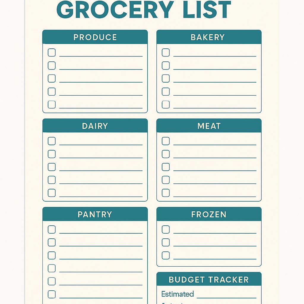Grocery List generator