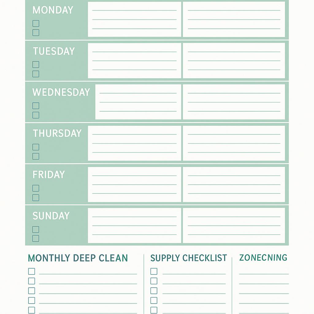 Cleaning Schedule