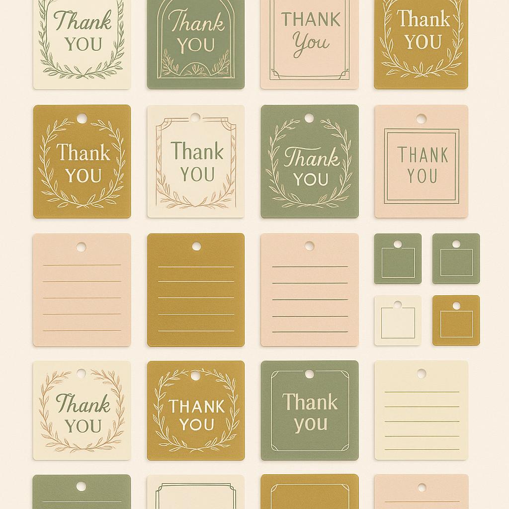 Thank You Tags generator