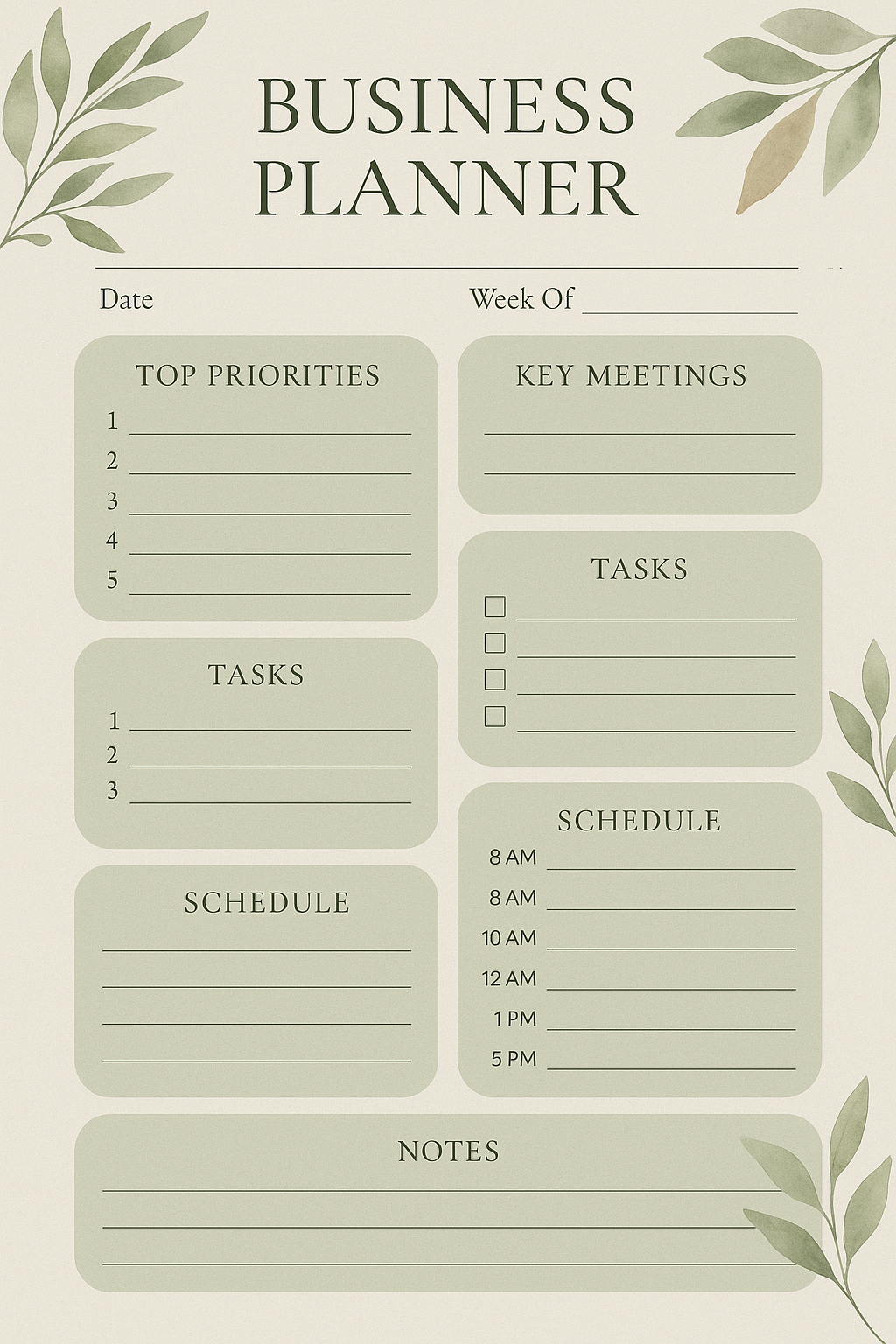 Business Planner