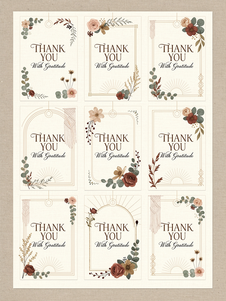 Thank You Tags generator