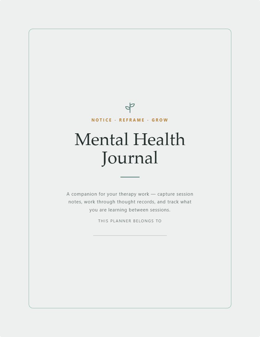 Mental Health Journal generator