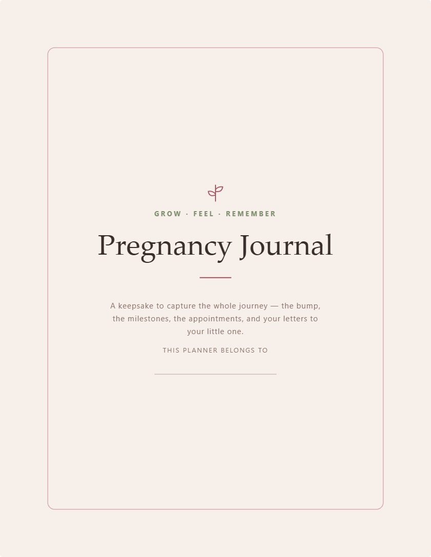 Pregnancy Journal generator