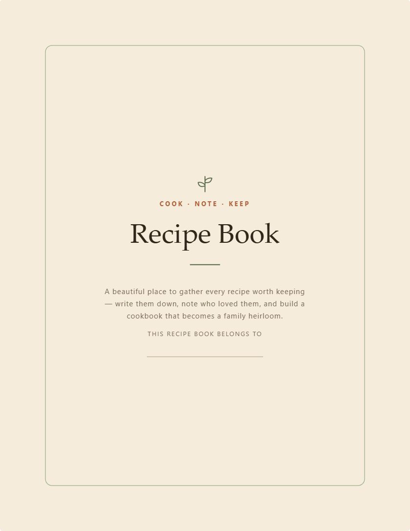 AI generated recipe book design — PromptlessPress