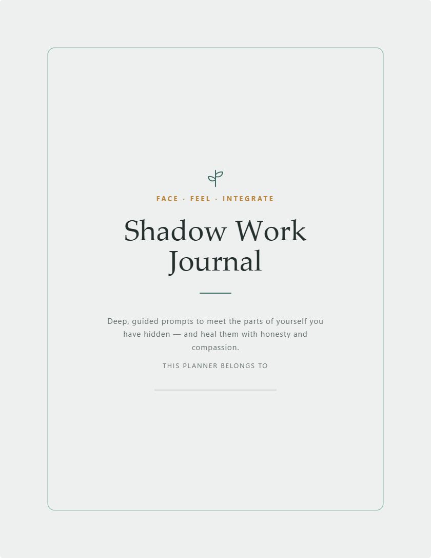 Shadow Work Journal generator