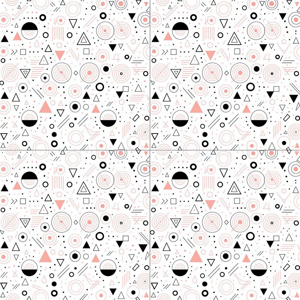 Geometric pattern made with PromptlessPress