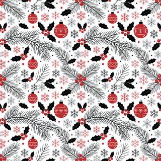 Christmas pattern made with PromptlessPress