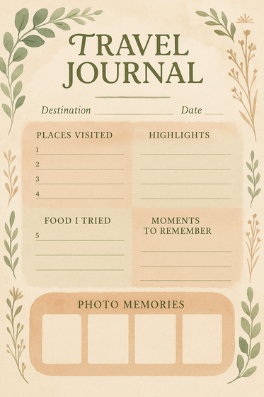 Travel journal
