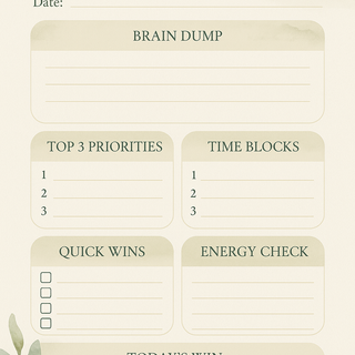 ADHD planner made with PromptlessPress