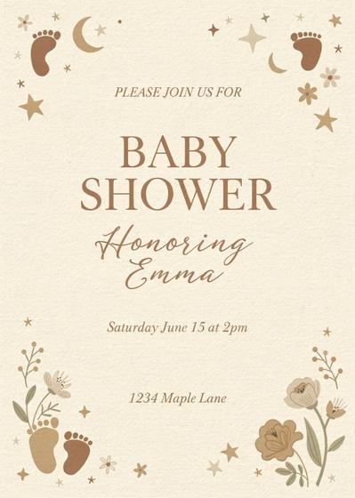 Baby shower invite