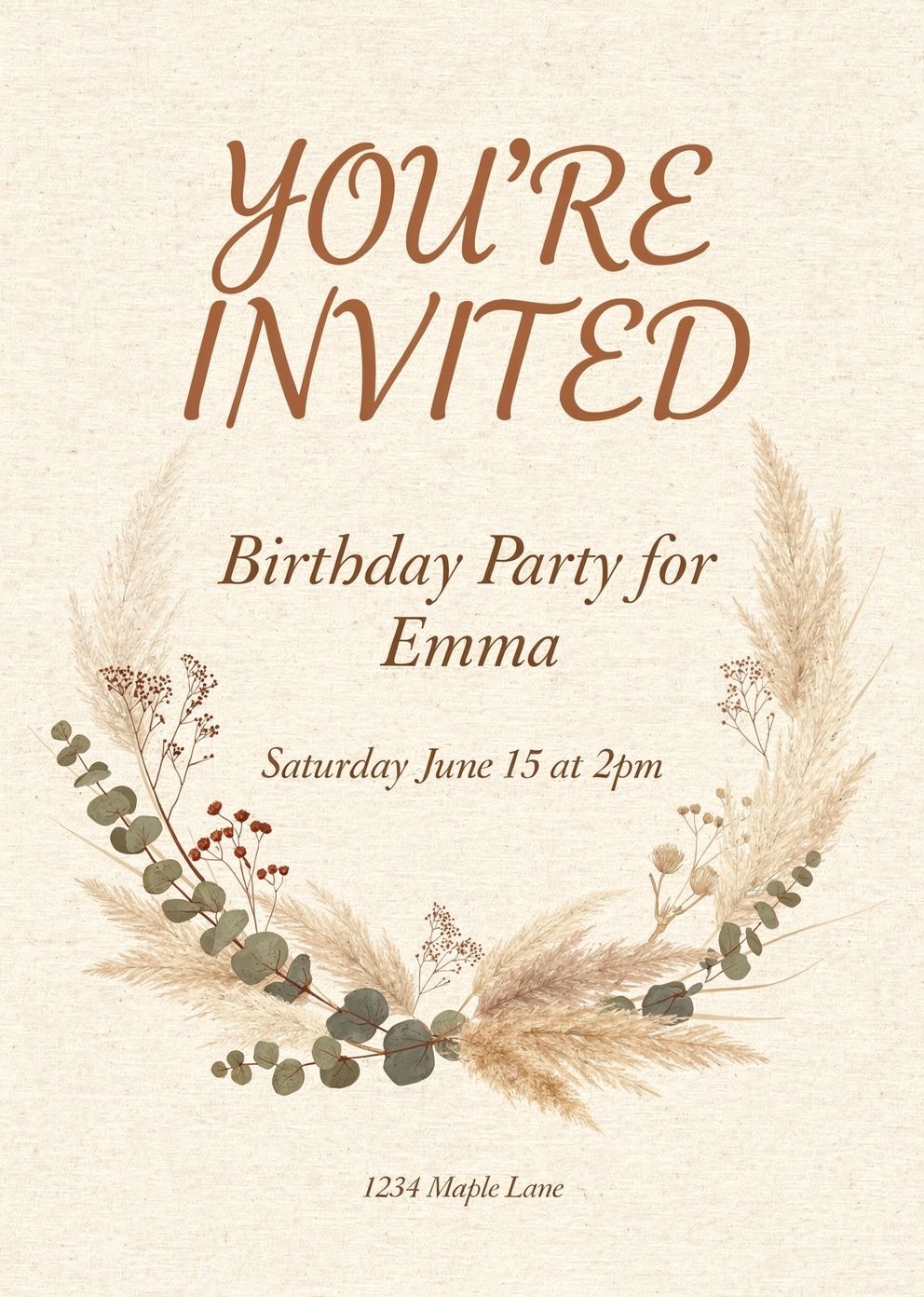 Birthday invitation