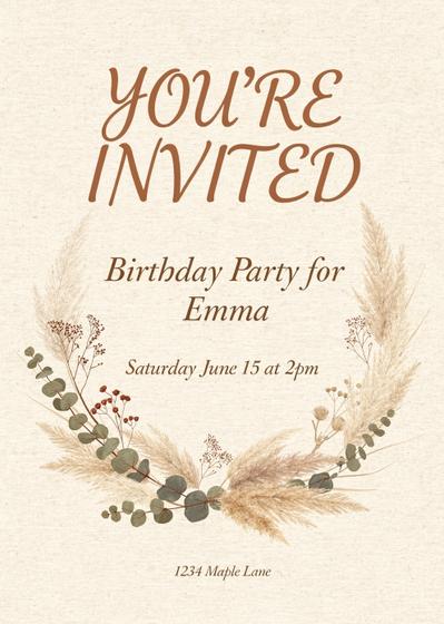 Birthday invitation