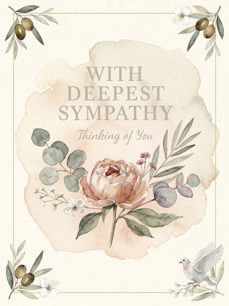 Sympathy card made with PromptlessPress